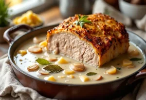 Ce rôti de porc cuit au lait est si fondant qu’il se coupe à la cuillère