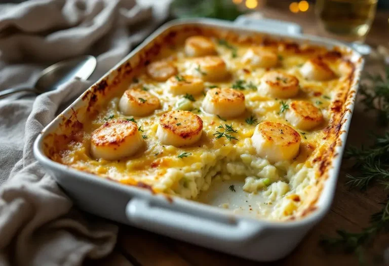 Gratin poireaux–Saint-Jacques : facile à préparer, parfait pour un repas de fête Gratin poireaux–Saint-Jacques : facile à préparer, parfait pour un repas de fête
