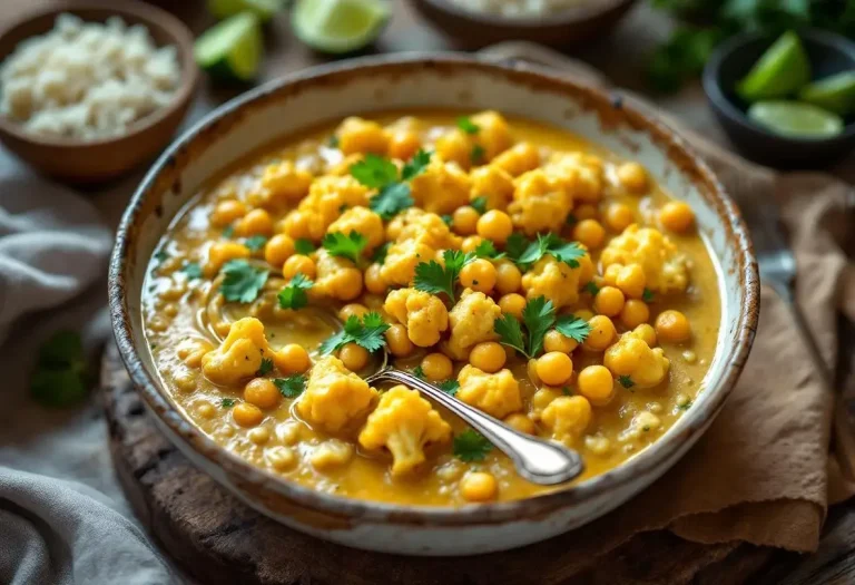 Mijoté minute coco-curry : chou-fleur et pois chiches pour un dîner crémeux, veggie et ultra facile tout l’hiver Mijoté minute coco-curry : chou-fleur et pois chiches pour un dîner crémeux, veggie et ultra facile tout l’hiver