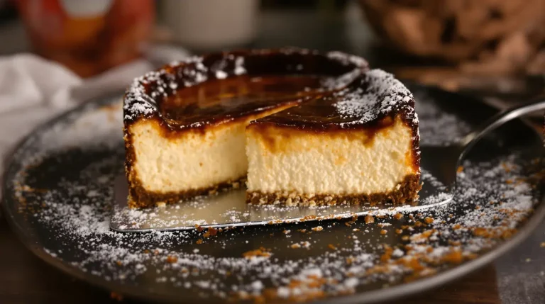 Cheesecake basque magique : croûte caramélisée irrésistible et cœur ultra moelleux avec seulement 5 ingrédients Cheesecake basque magique : croûte caramélisée irrésistible et cœur ultra moelleux avec seulement 5 ingrédients