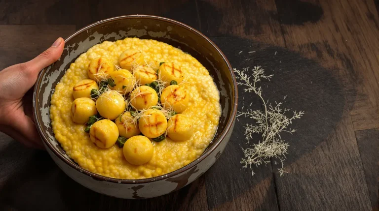 La polenta se savoure aussi en galettes croustillantes aux légumes et au fromage ! La polenta se savoure aussi en galettes croustillantes aux légumes et au fromage !