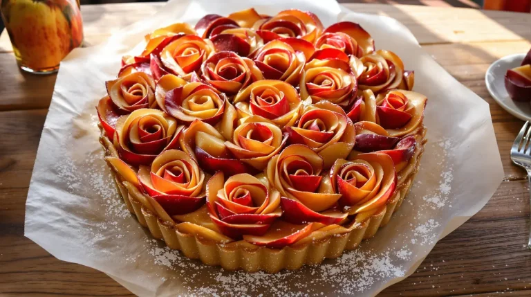 Quatre pommes, un tour de main et voilà une tarte-bouquet facile pour une Saint-Valentin pleine d'amour Quatre pommes, un tour de main et voilà une tarte-bouquet facile pour une Saint-Valentin pleine d'amour