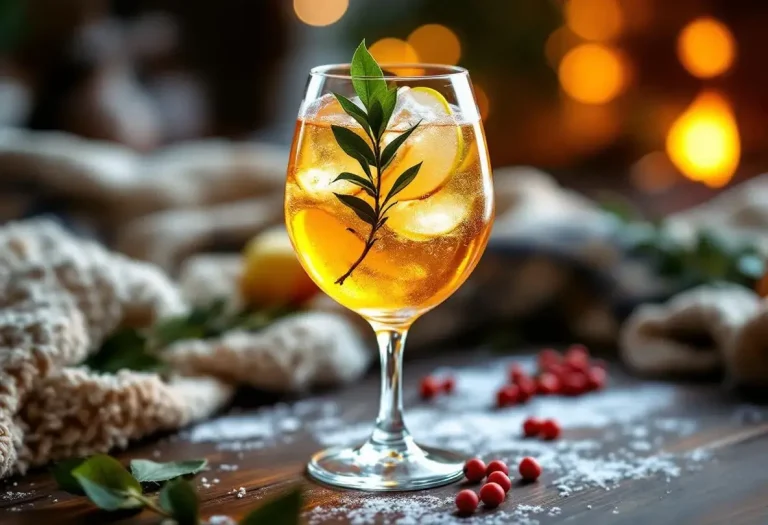 Un jour, un cocktail : Spritz pomme-laurier infusé pour un apéritif hivernal