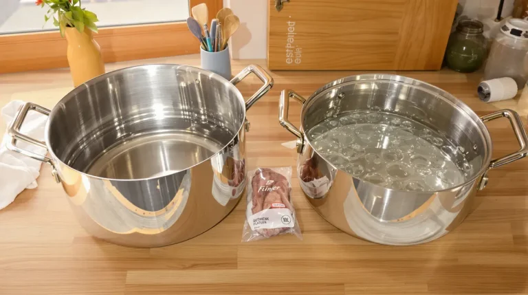 Connaissez-vous l'astuce des 2 marmites pour décongeler une viande en un temps record ?
