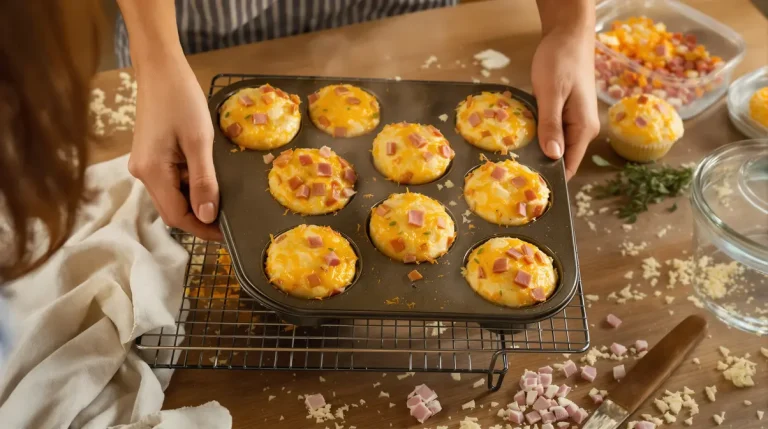 « Je les prépare le dimanche soir » : mes muffins fromage-jambon parfaits pour tous mes déjeuners de la semaine