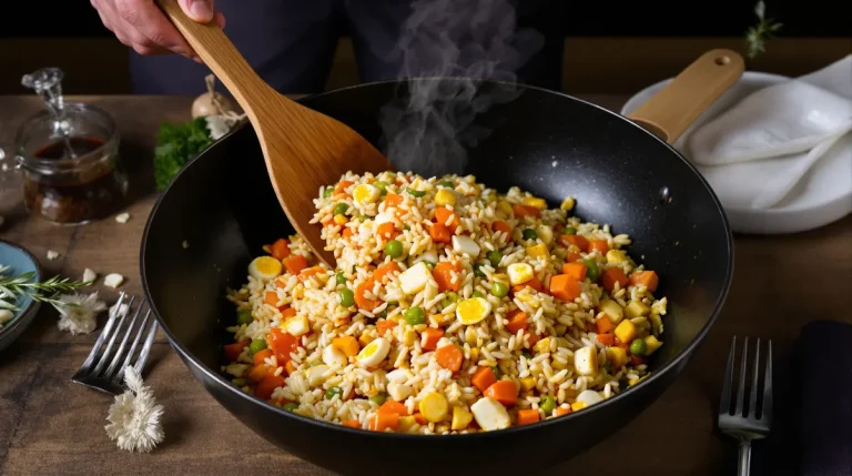 Je prépare ce riz sauté carottes-poireau à la sauce soja dès que je veux un dîner healthy express