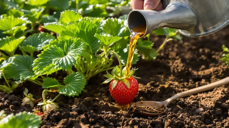 Les fraisiers donnent de plus gros fruits si vous les arrosez au printemps avec cet ingrédient