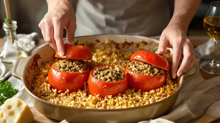 tomates farcies recette de grand-mère avec riz