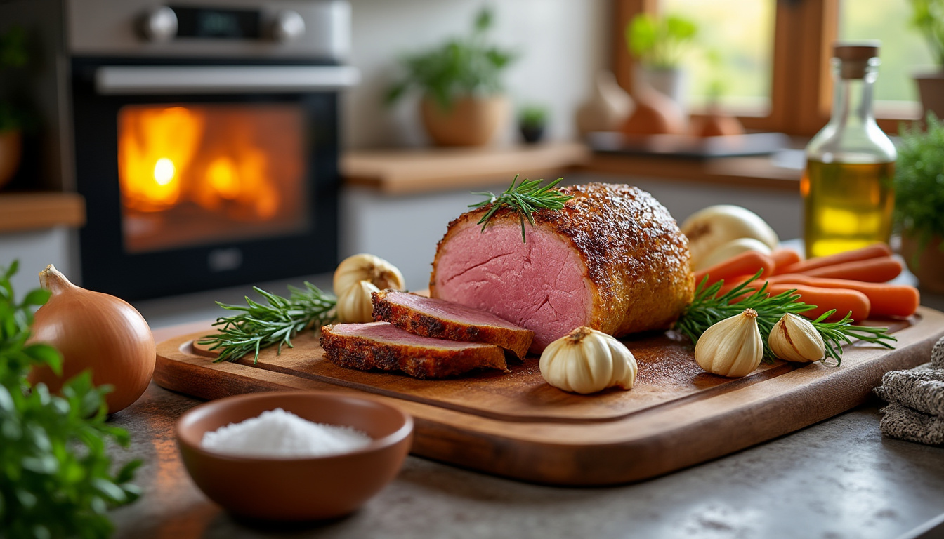 Comment réussir la cuisson du rôti de veau au four pour une viande tendre et savoureuse découvrez nos astuces pour réussir la cuisson du rôti de veau au four, afin d'obtenir une viande tendre, juteuse et savoureuse à chaque fois.