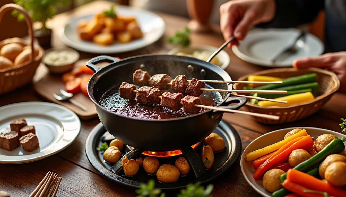 découvrez comment choisir les meilleurs accompagnements pour une fondue bourguignonne réussie et savoureuse, afin de ravir vos invités à chaque dégustation.