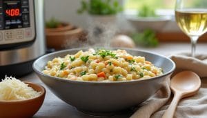 découvrez une recette facile et rapide de risotto au cookeo, parfaite pour un dîner savoureux en un rien de temps.