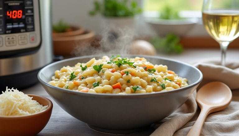 Recette facile de risotto au cookeo pour un dîner rapide découvrez une recette facile et rapide de risotto au cookeo, parfaite pour un dîner savoureux en un rien de temps.